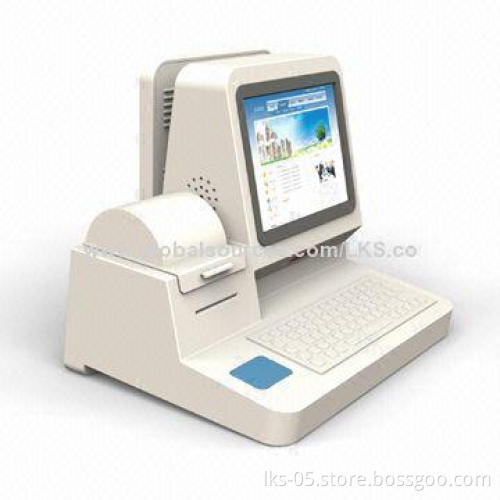 17-inch Touch Screen Laptop Kiosk with Plastic Keyboard and Mouse